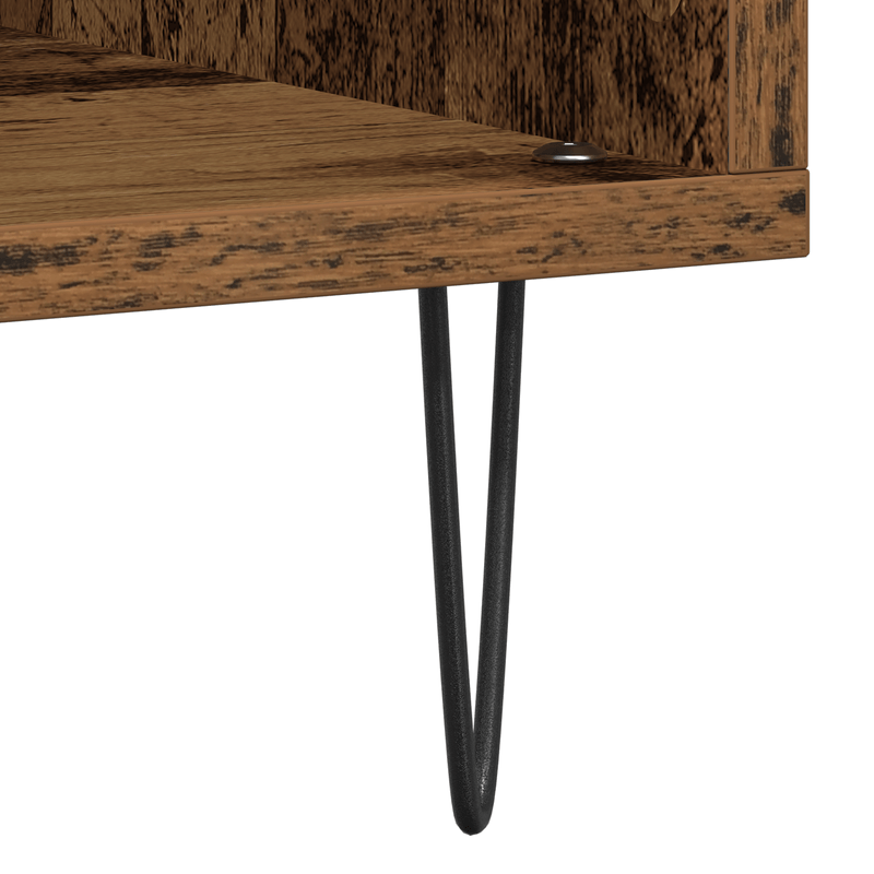 Casa si Gradina - Mobilier - Dulapuri si sifoniere - Dulapuri - Dulap de discuri, stejar artizanal 100x38x48 cm lemn prelucrat - Infinity.ro