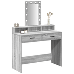 Casa si Gradina - Mobilier - Comode si corpuri - Masute de toaleta - Masa de toaleta  cu lumini LED Gri Sonoma 100x41x140 cm - Infinity.ro