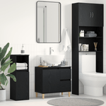 Casa si Gradina - Mobilier - Mobilier baie - Comode baie - Dulap de chiuveta, stejar negru, 65x33x60 cm, lemn prelucrat - Infinity.ro