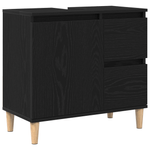 Casa si Gradina - Mobilier - Mobilier baie - Comode baie - Dulap de chiuveta, stejar negru, 65x33x60 cm, lemn prelucrat - Infinity.ro