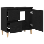 Casa si Gradina - Mobilier - Mobilier baie - Comode baie - Dulap de chiuveta, stejar negru, 65x33x60 cm, lemn prelucrat - Infinity.ro