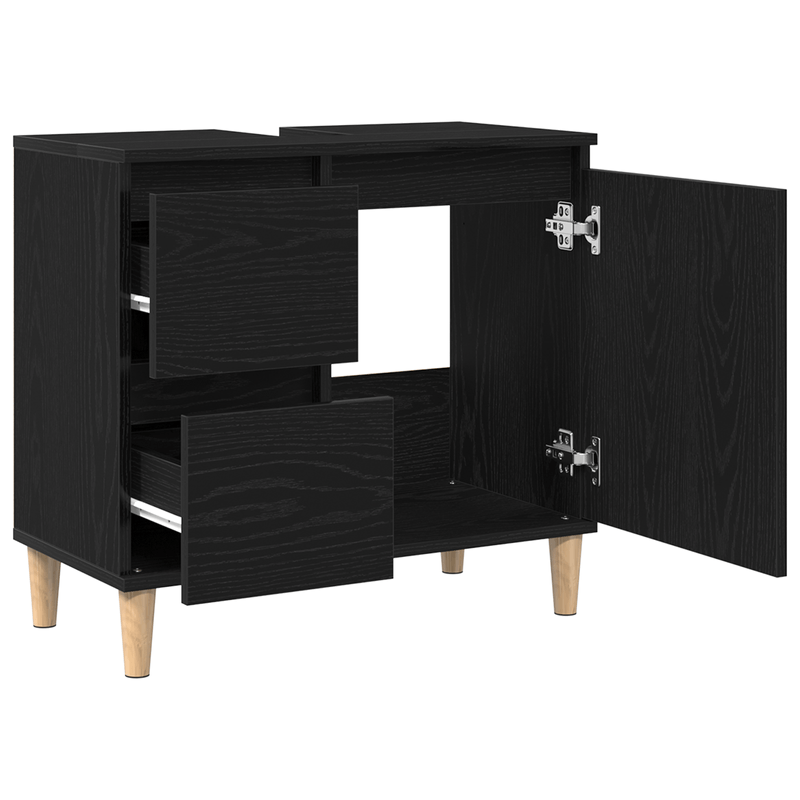 Casa si Gradina - Mobilier - Mobilier baie - Comode baie - Dulap de chiuveta, stejar negru, 65x33x60 cm, lemn prelucrat - Infinity.ro