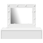 Casa si Gradina - Mobilier - Comode si corpuri - Masute de toaleta - Masa de toaleta suspendata cu LED, alb - Infinity.ro