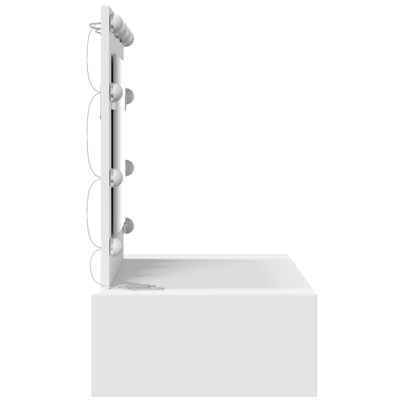Casa si Gradina - Mobilier - Comode si corpuri - Masute de toaleta - Masa de toaleta suspendata cu LED, alb - Infinity.ro
