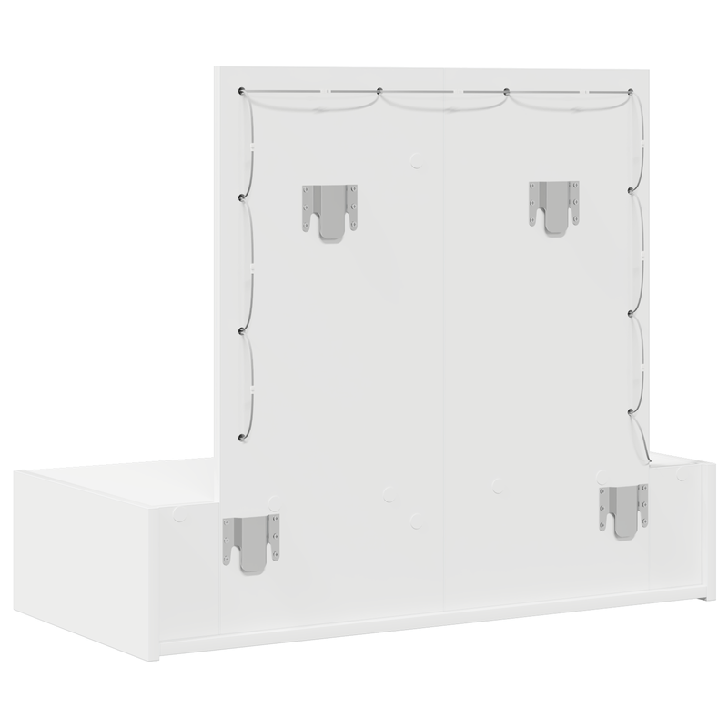 Casa si Gradina - Mobilier - Comode si corpuri - Masute de toaleta - Masa de toaleta suspendata cu LED, alb - Infinity.ro
