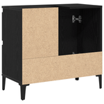 Casa si Gradina - Mobilier - Mobilier baie - Comode baie - Dulap pentru chiuveta  Negru Stejar 65x33x60 cm din lemn prelucrat - Infinity.ro