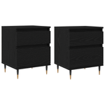 Casa si Gradina - Mobilier - Comode si corpuri - Noptiere - Noptiere, 2 buc., stejar negru, 40x35x50 cm, lemn prelucrat - Infinity.ro
