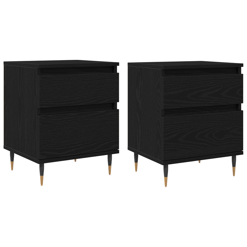 Casa si Gradina - Mobilier - Comode si corpuri - Noptiere - Noptiere, 2 buc., stejar negru, 40x35x50 cm, lemn prelucrat - Infinity.ro
