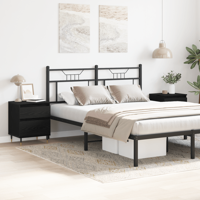Casa si Gradina - Mobilier - Comode si corpuri - Noptiere - Noptiere, 2 buc., stejar negru, 40x35x50 cm, lemn prelucrat - Infinity.ro