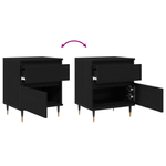 Casa si Gradina - Mobilier - Comode si corpuri - Noptiere - Noptiere, 2 buc., stejar negru, 40x35x50 cm, lemn prelucrat - Infinity.ro