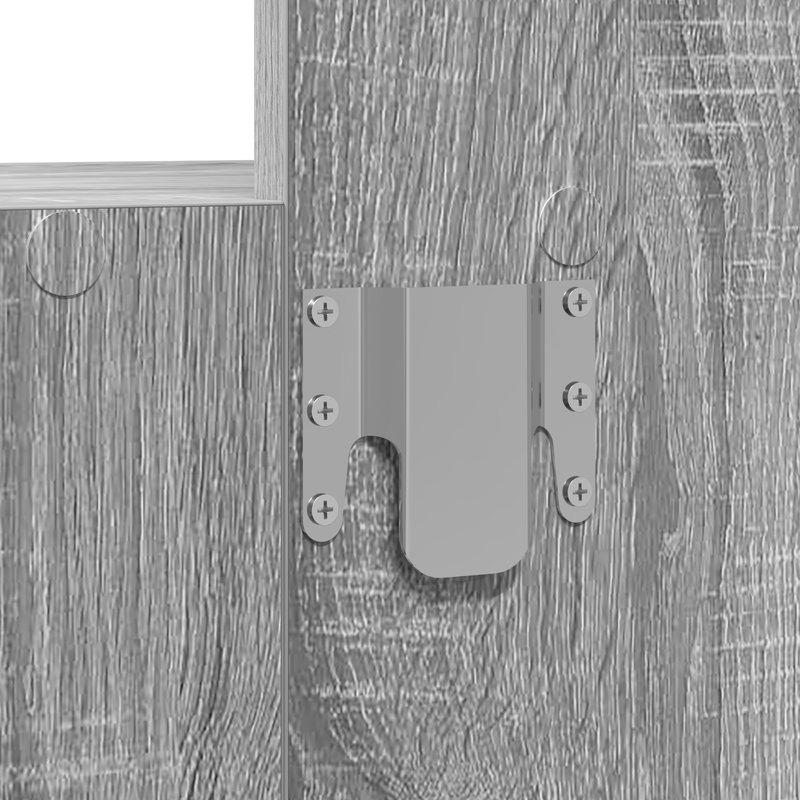 Casa si Gradina - Mobilier - Comode si corpuri - Masute de toaleta - Masa de toaleta suspendata cu LED, gri sonoma - Infinity.ro