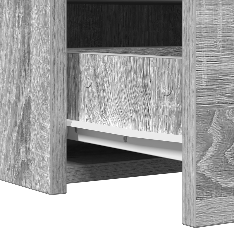 Casa si Gradina - Mobilier - Comode si corpuri - Masute de toaleta - Masa de toaleta suspendata cu LED, gri sonoma - Infinity.ro