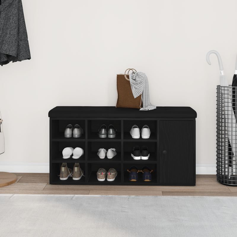 Casa si Gradina - Mobilier - Canapele si coltare - Banchete - Banca de depozitare, stejar negru, 100x30x48 cm, lemn prelucrat - Infinity.ro