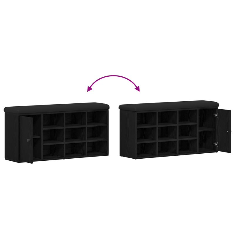 Casa si Gradina - Mobilier - Canapele si coltare - Banchete - Banca de depozitare, stejar negru, 100x30x48 cm, lemn prelucrat - Infinity.ro