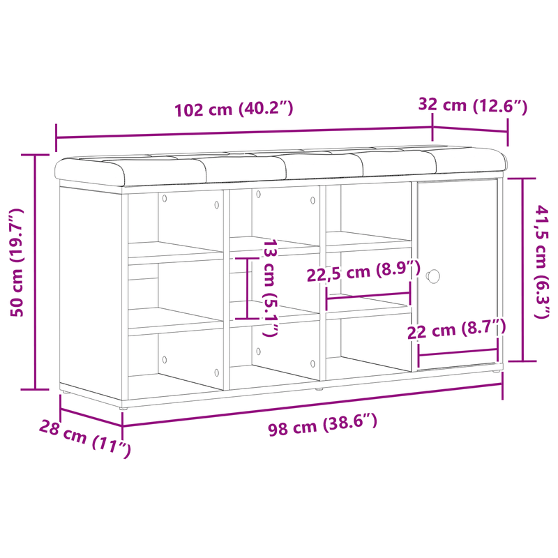 Casa si Gradina - Mobilier - Canapele si coltare - Banchete - Banca de depozitare, stejar negru, 100x30x48 cm, lemn prelucrat - Infinity.ro