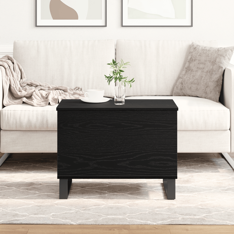 Casa si Gradina - Mobilier - Mese si birouri - Masute de cafea - Masa de cafea blat rabatabil, stejar negru, 60x44,5x45 cm lemn - Infinity.ro