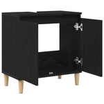 Casa si Gradina - Mobilier - Mobilier baie - Comode baie - Dulap de chiuveta, stejar negru, 58x33x60 cm, lemn prelucrat - Infinity.ro
