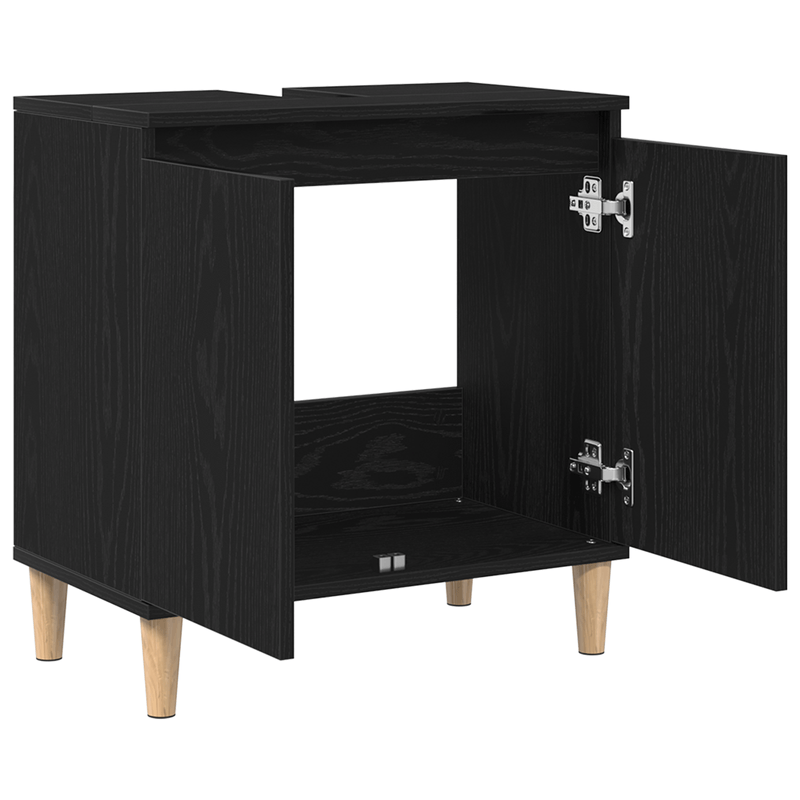 Casa si Gradina - Mobilier - Mobilier baie - Comode baie - Dulap de chiuveta, stejar negru, 58x33x60 cm, lemn prelucrat - Infinity.ro