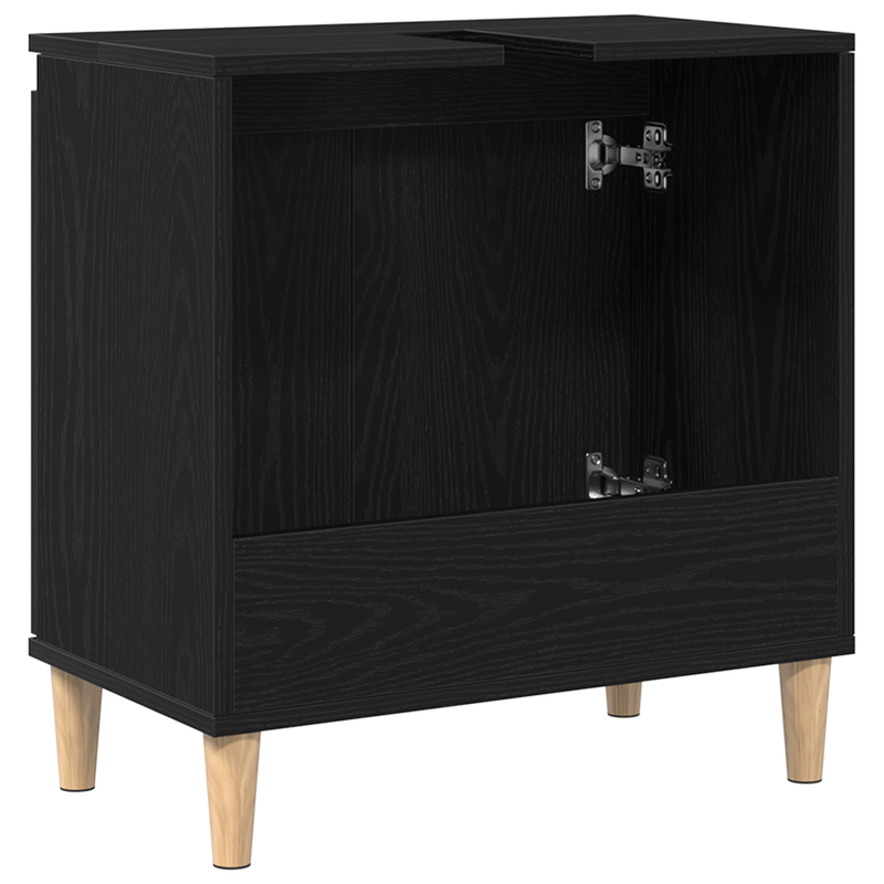 Casa si Gradina - Mobilier - Mobilier baie - Comode baie - Dulap de chiuveta, stejar negru, 58x33x60 cm, lemn prelucrat - Infinity.ro