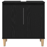 Casa si Gradina - Mobilier - Mobilier baie - Comode baie - Dulap de chiuveta, stejar negru, 58x33x60 cm, lemn prelucrat - Infinity.ro