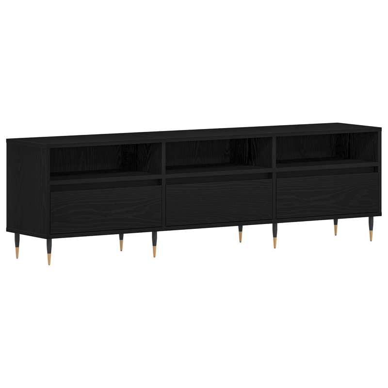 Casa si Gradina - Mobilier - Comode si corpuri - Comode - Dulap TV, stejar negru, 150x30x44,5 cm, lemn prelucrat - Infinity.ro