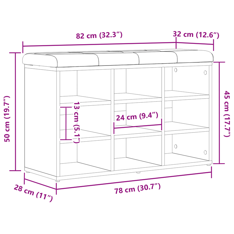 Casa si Gradina - Mobilier - Canapele si coltare - Banchete - Banca de depozitare, stejar negru, 80x30x48 cm, lemn prelucrat - Infinity.ro