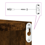 Casa si Gradina - Mobilier - Biblioteci si rafturi - Rafturi - Rafturi plutitoare Stejar afumat Lemn de stejar solid Mediu - Infinity.ro