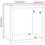 Casa si Gradina - Mobilier - Biblioteci si rafturi - Rafturi - Rafturi plutitoare Stejar afumat Lemn de stejar solid Mediu - Infinity.ro