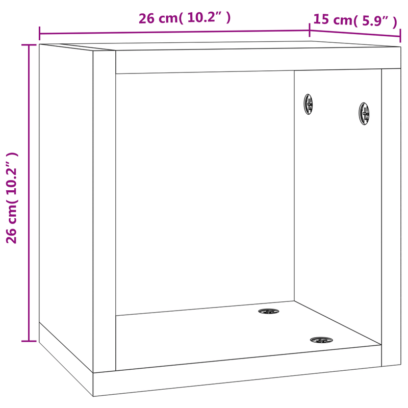 Casa si Gradina - Mobilier - Biblioteci si rafturi - Rafturi - Rafturi plutitoare Stejar afumat Lemn de stejar solid Mediu - Infinity.ro