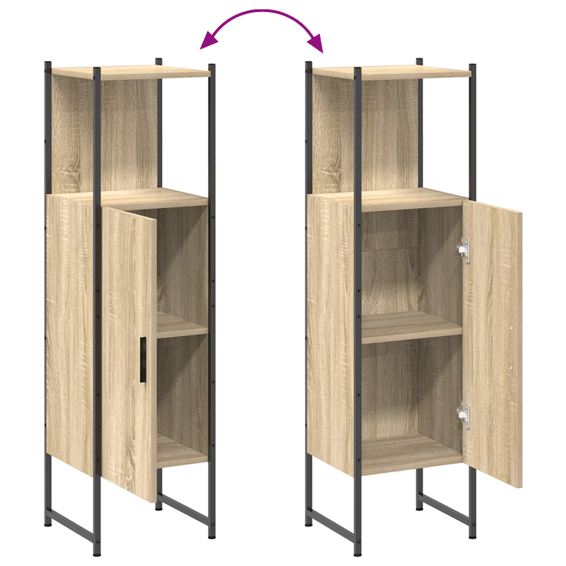Casa si Gradina - Mobilier - Mobilier baie - Comode baie - Dulap Inalt pentru Camara Stejar Deschis Lemn prelucrat - Infinity.ro