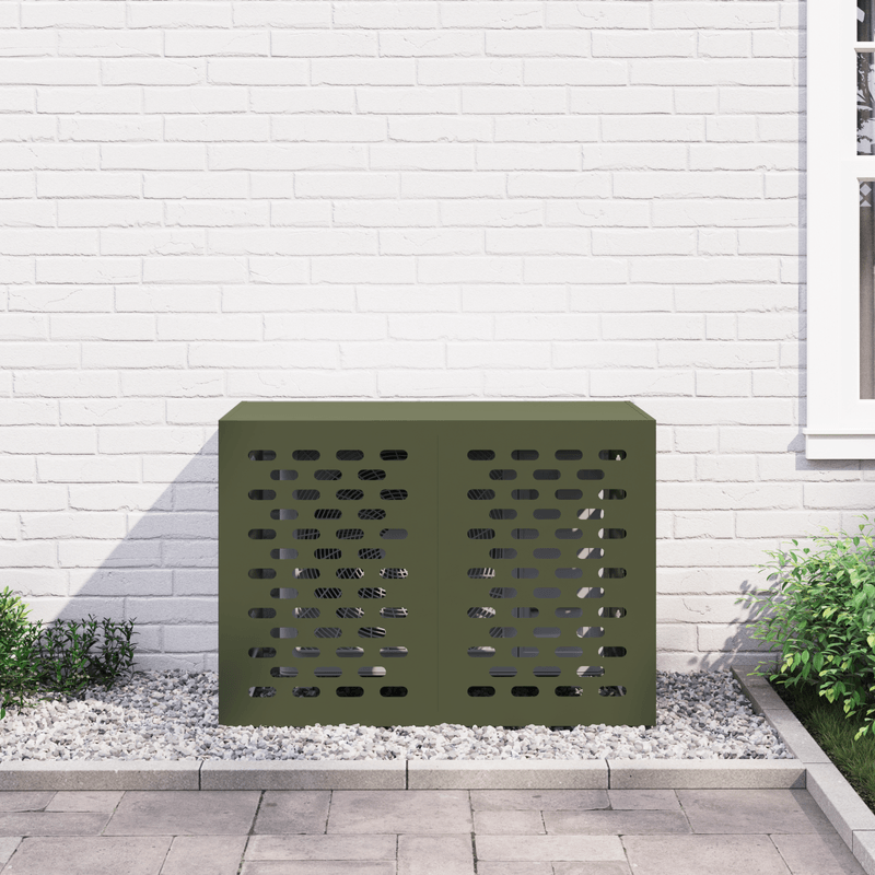 Casa si Gradina - Termice - Calorifere si accesorii - Accesorii calorifere - Husa aer conditionat, oliv, 100x50x70 cm, otel - Infinity.ro