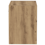 Casa si Gradina - Mobilier - Biblioteci si rafturi - Rafturi - Raft suspendat, stejar artizanal, 40x28,5x40 cm, lemn prelucrat - Infinity.ro