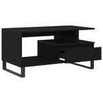 Casa si Gradina - Mobilier - Mese si birouri - Masute de cafea - Masa de cafea  Negru Stejar 90x49x45 cm Lemn prelucrat - Infinity.ro