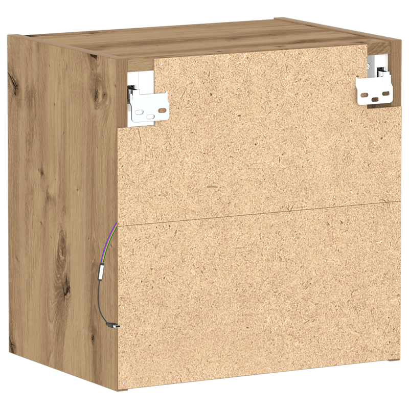Casa si Gradina - Mobilier - Biblioteci si rafturi - Rafturi - Raft suspendat, stejar artizanal, 40x28,5x40 cm, lemn prelucrat - Infinity.ro