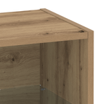 Casa si Gradina - Mobilier - Biblioteci si rafturi - Rafturi - Raft suspendat, stejar artizanal, 40x28,5x40 cm, lemn prelucrat - Infinity.ro