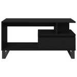 Casa si Gradina - Mobilier - Mese si birouri - Masute de cafea - Masa de cafea  Negru Stejar 90x49x45 cm Lemn prelucrat - Infinity.ro