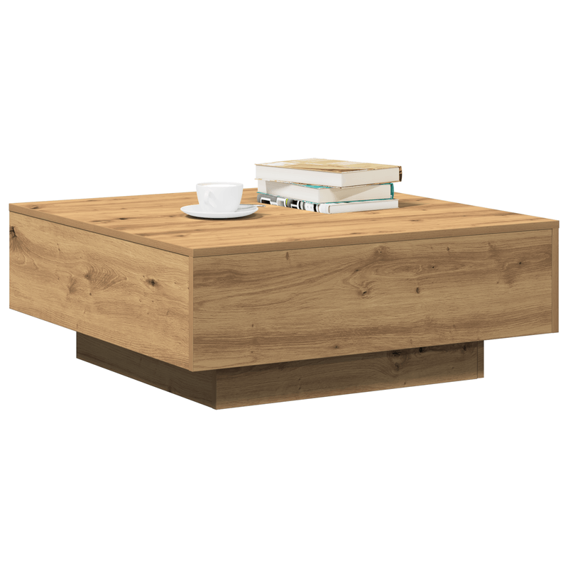 Casa si Gradina - Mobilier - Mese si birouri - Masute de cafea - Masuta de cafea, stejar artizanal, 80x80x31 cm, lemn prelucrat - Infinity.ro