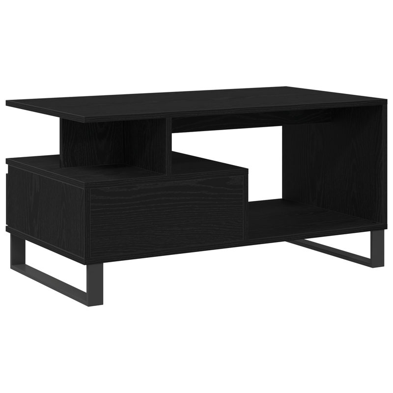 Casa si Gradina - Mobilier - Mese si birouri - Masute de cafea - Masa de cafea  Negru Stejar 90x49x45 cm Lemn prelucrat - Infinity.ro