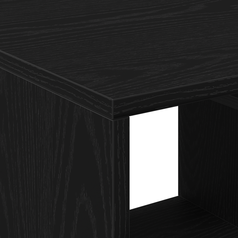Casa si Gradina - Mobilier - Mese si birouri - Masute de cafea - Masa de cafea  Negru Stejar 90x49x45 cm Lemn prelucrat - Infinity.ro