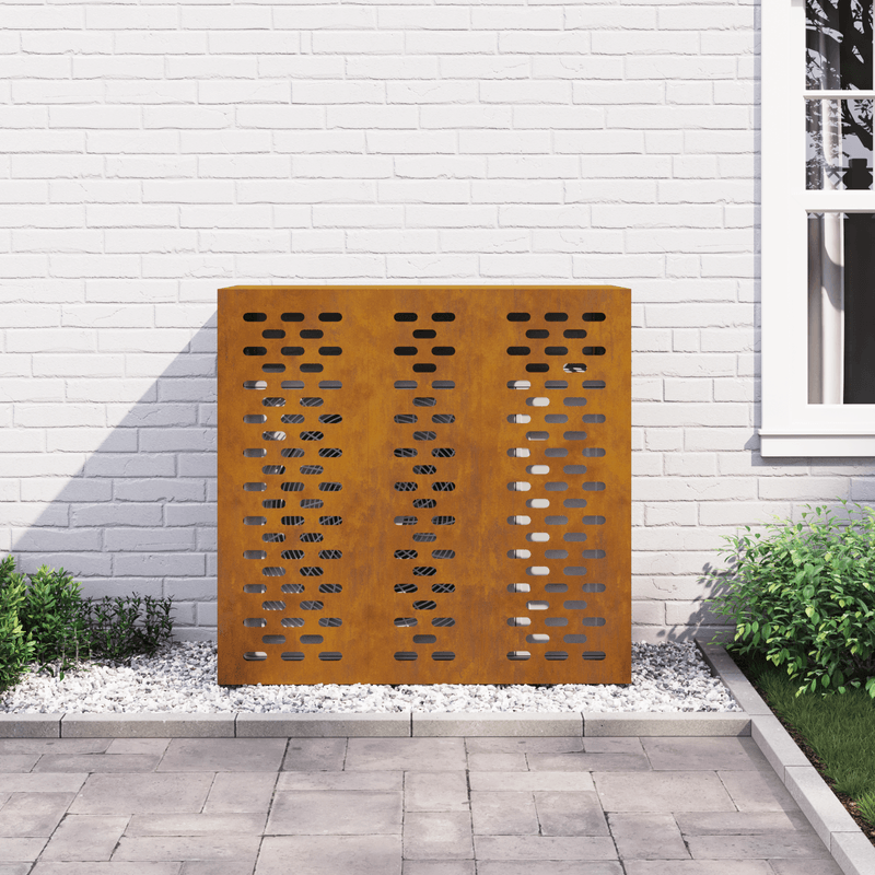 Casa si Gradina - Termice - Calorifere si accesorii - Accesorii calorifere - Husa aer conditionat, 110x50x105 cm, otel corten - Infinity.ro