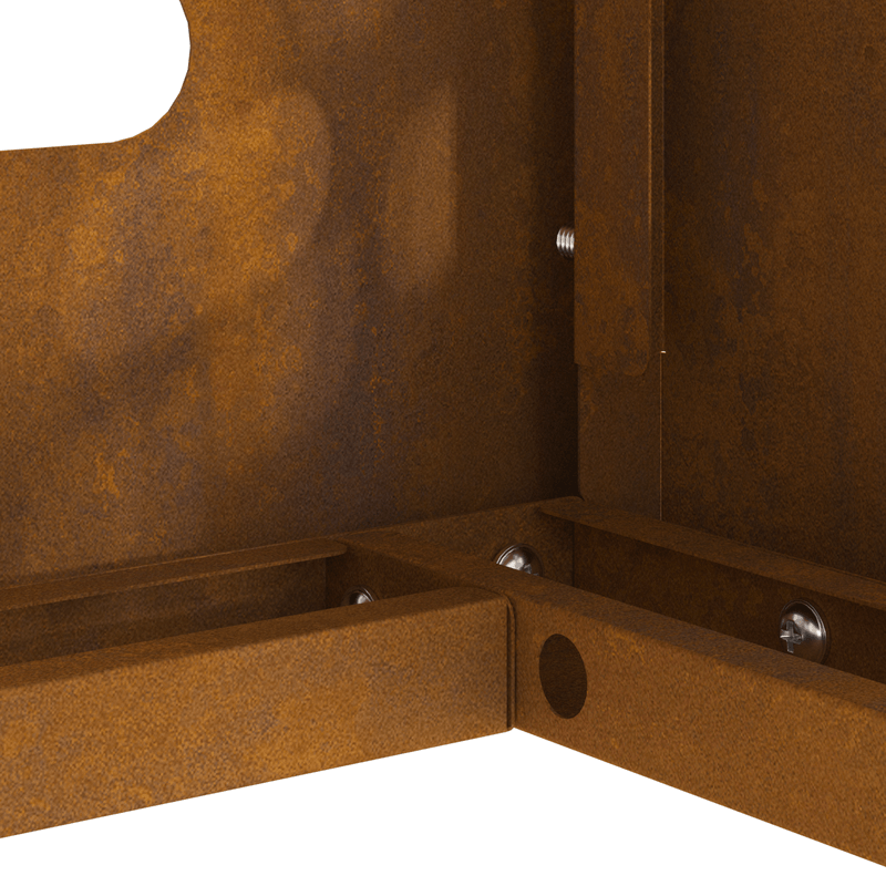 Casa si Gradina - Termice - Calorifere si accesorii - Accesorii calorifere - Husa aer conditionat, 110x50x105 cm, otel corten - Infinity.ro