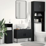 Casa si Gradina - Mobilier - Mobilier baie - Comode baie - Comoda chiuveta de baie, stejar negru 80x33x60 cm lemn prelucrat - Infinity.ro