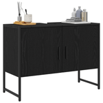 Casa si Gradina - Mobilier - Mobilier baie - Comode baie - Comoda chiuveta de baie, stejar negru 80x33x60 cm lemn prelucrat - Infinity.ro