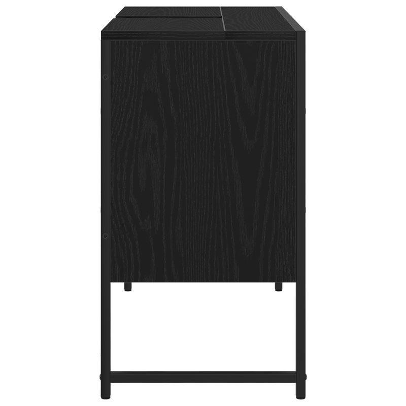 Casa si Gradina - Mobilier - Mobilier baie - Comode baie - Comoda chiuveta de baie, stejar negru 80x33x60 cm lemn prelucrat - Infinity.ro