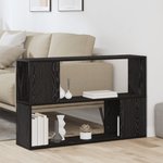 Casa si Gradina - Mobilier - Comode si corpuri - Comode - Raft de carte , Negru, Stejar, 100x24x63 cm, din lemn prelucrat - Infinity.ro