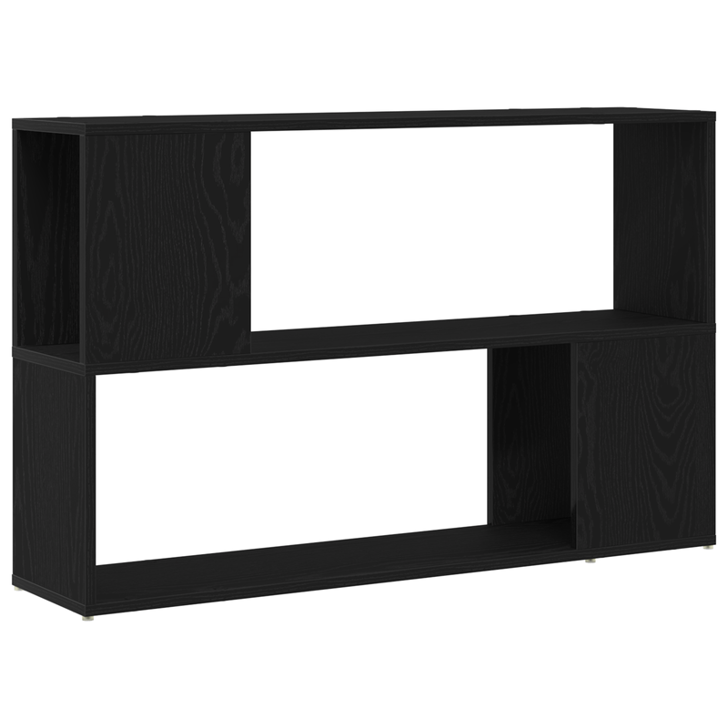 Casa si Gradina - Mobilier - Comode si corpuri - Comode - Raft de carte , Negru, Stejar, 100x24x63 cm, din lemn prelucrat - Infinity.ro