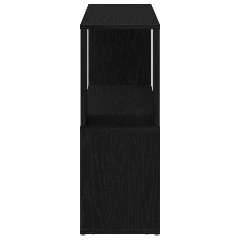 Casa si Gradina - Mobilier - Comode si corpuri - Comode - Raft de carte , Negru, Stejar, 100x24x63 cm, din lemn prelucrat - Infinity.ro