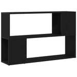 Casa si Gradina - Mobilier - Comode si corpuri - Comode - Raft de carte , Negru, Stejar, 100x24x63 cm, din lemn prelucrat - Infinity.ro