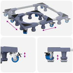 Electronice si Electrocasnice - Masini de spalat vase - Accesorii masini de spalat vase - Baza pentru Masina de Spalat cu Roti Reglabila 250 kg - Infinity.ro