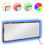 Casa si Gradina - Mobilier - Mobilier baie - Oglinzi baie - Oglinda de Baie LED Stejar Afumat 90x8,5x37 cm Lemn Prelucrat - Infinity.ro